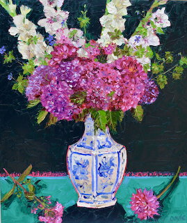Hydrangeas and Gladioli