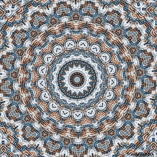 Ornate Blue Brown Mandala