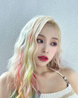 Gahyeon Rainbow Hair Portrait