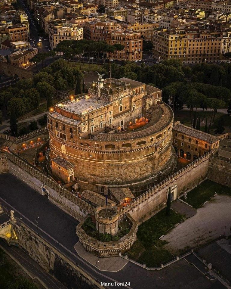 Castel Sant'Angelo Rome Aerial