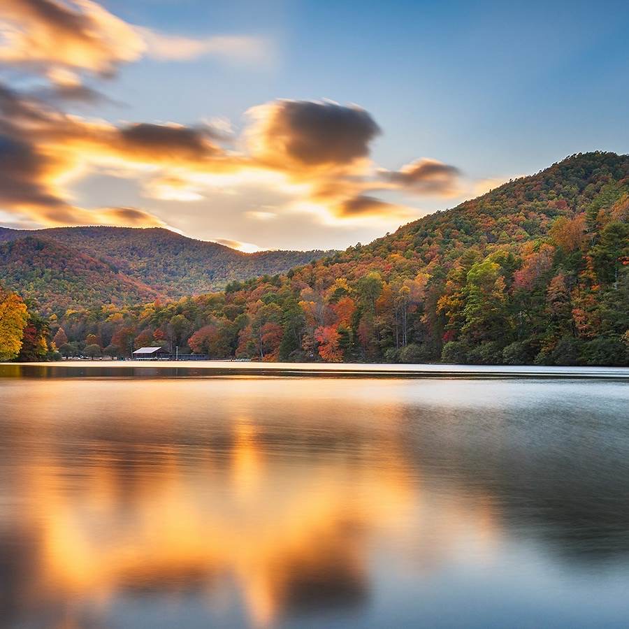 Autumn Lake Sunset
