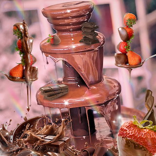 Chocolate Fountain with Strawberries