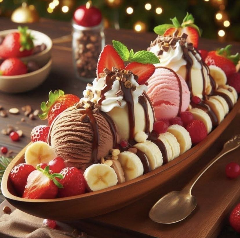Banana Split Sundae