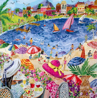 Coastal Summer Beach Scene