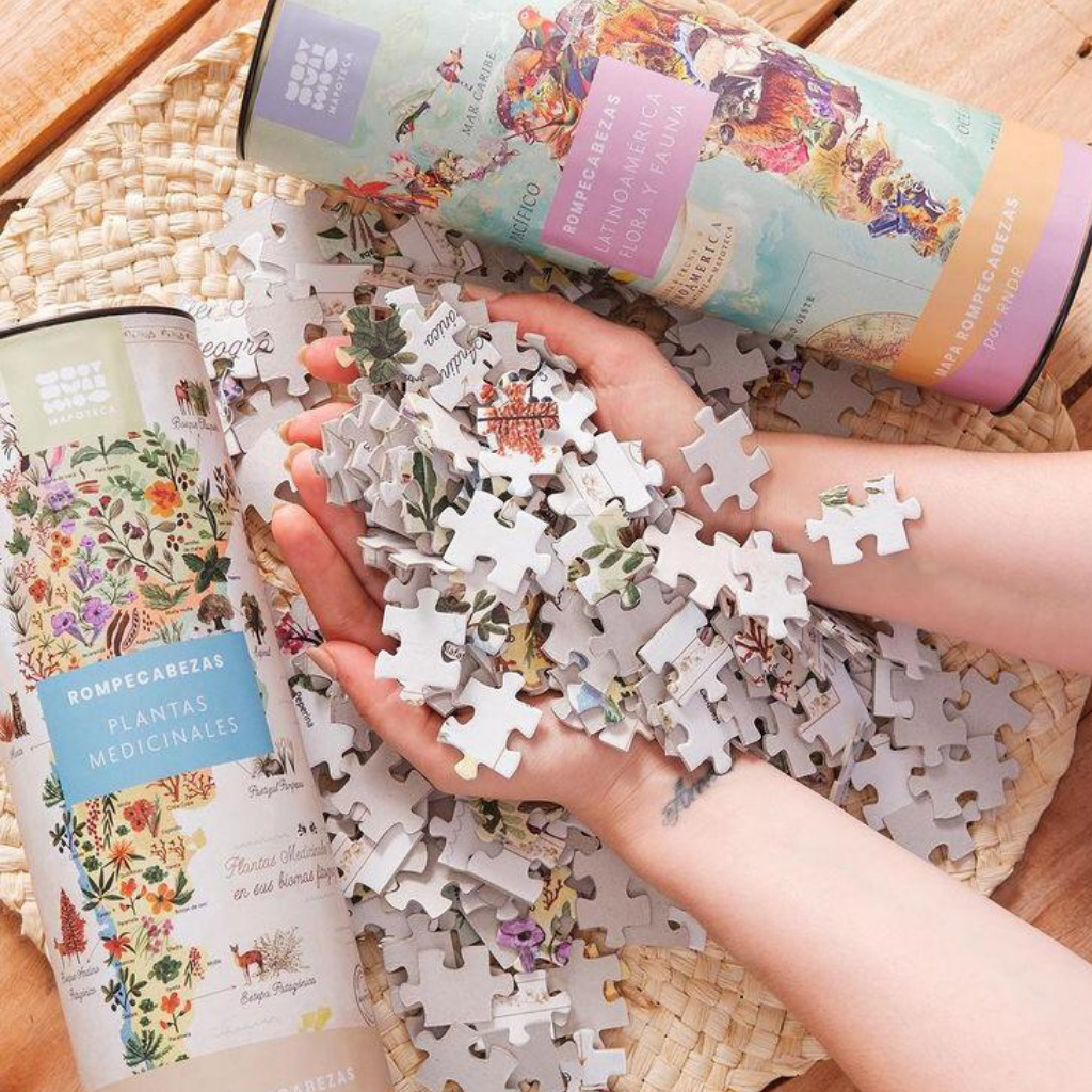 Hands with Puzzle Pieces