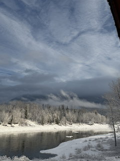 Winter River Landscape