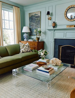 Elegant Green Living Room