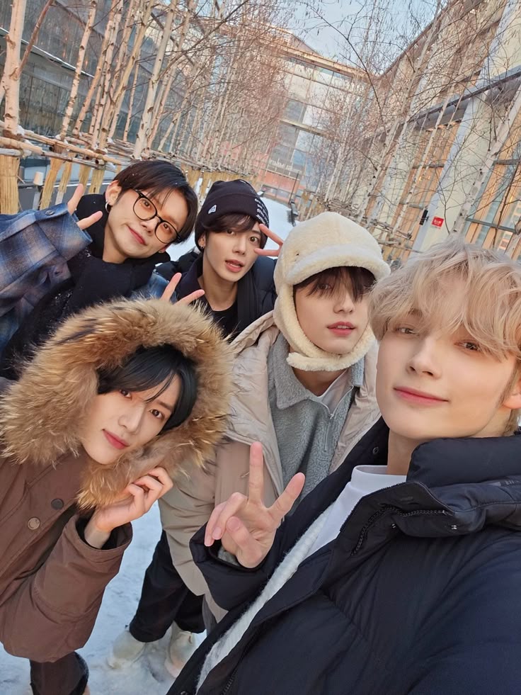 Five Friends Winter Selfie