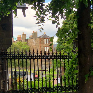 Leafy Edinburgh Iron Fence