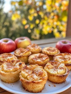 Apple Muffins on Plate