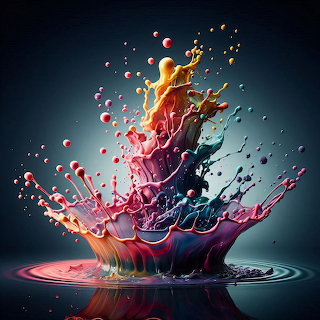 Colorful Liquid Splash