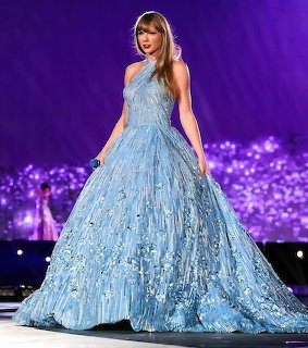 Taylor Swift Blue Gown