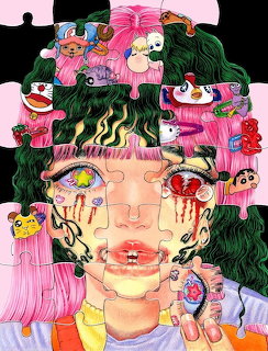 Sureal Girl Jigsaw Illustration
