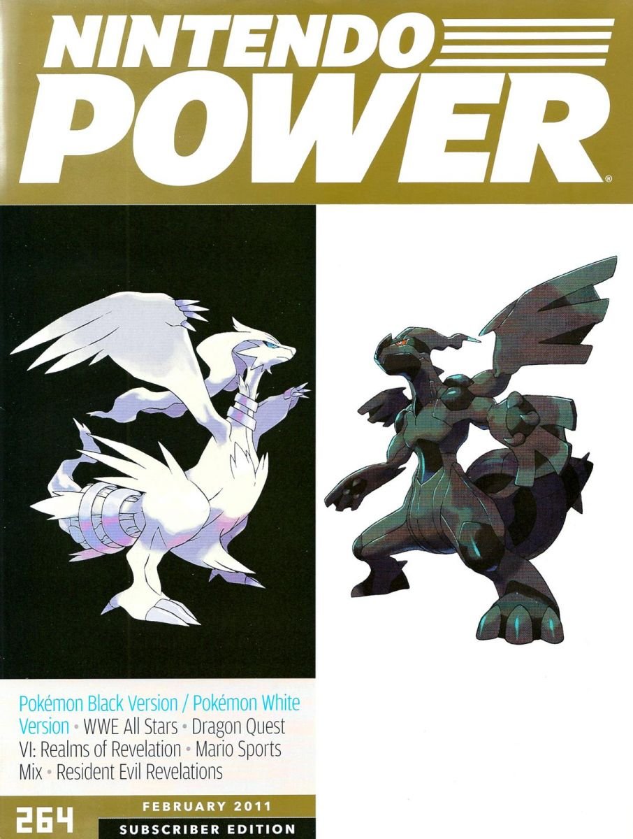 Nintendo Power magazine cover issue 264 with Reshiram and Zekrom Pokemon