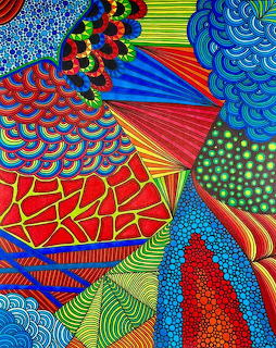 Colorful Zentangle Patterns