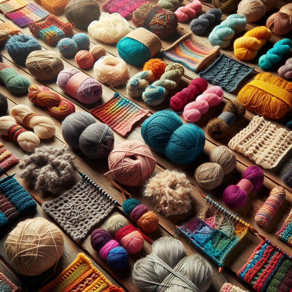 Colorful Yarn Skeins