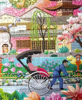 Japanese Rickshaw Cherry Blossoms