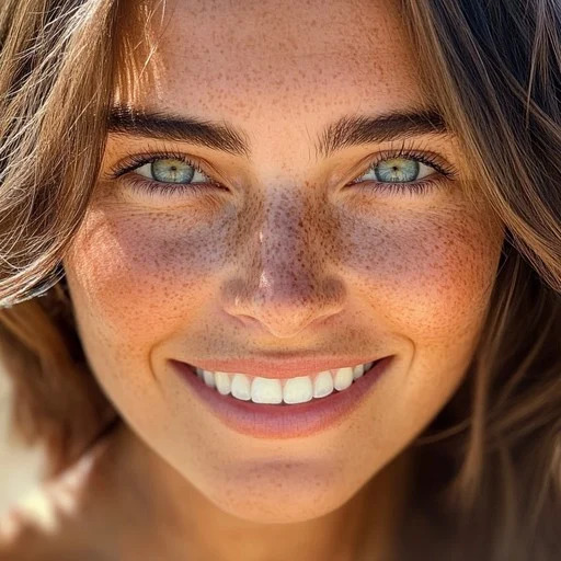 Woman with Freckles Portrait