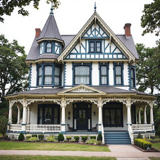 Victorian Mansion with Turret