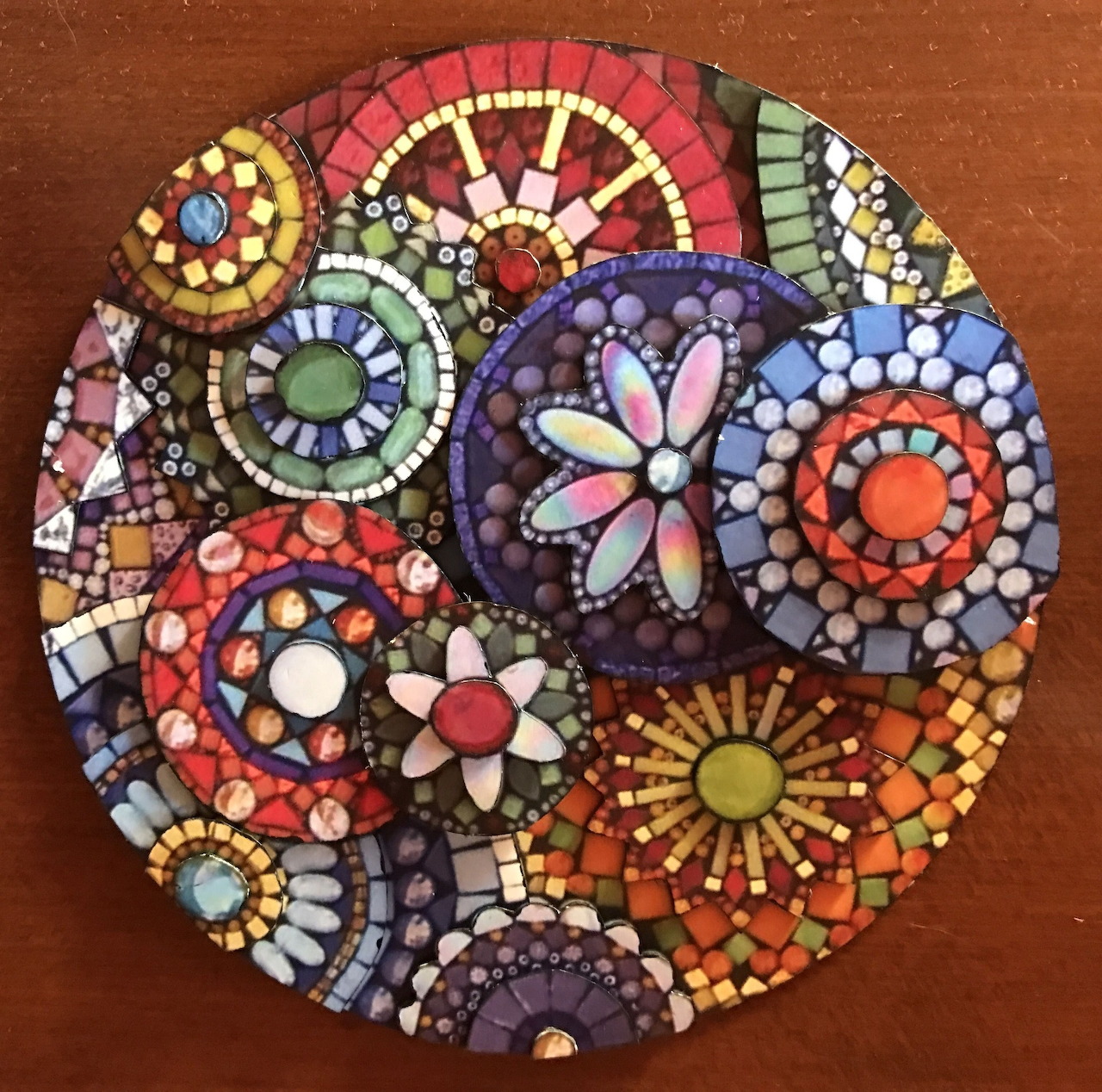 Colorful Mosaic Mandala Art