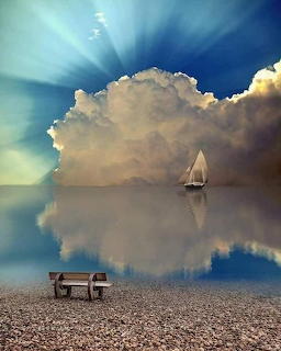 Sailboat Under Cloud