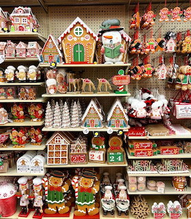 Christmas Gingerbread Decorations Display