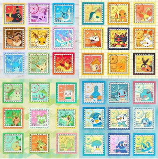 Pokemon Stamps Collection