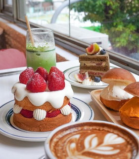 Cafe Desserts and Latte