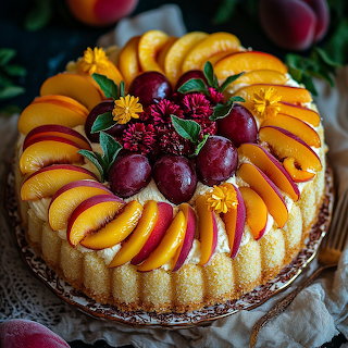 Peach Plum Cake