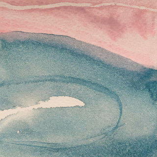 Abstract Watercolor Waves