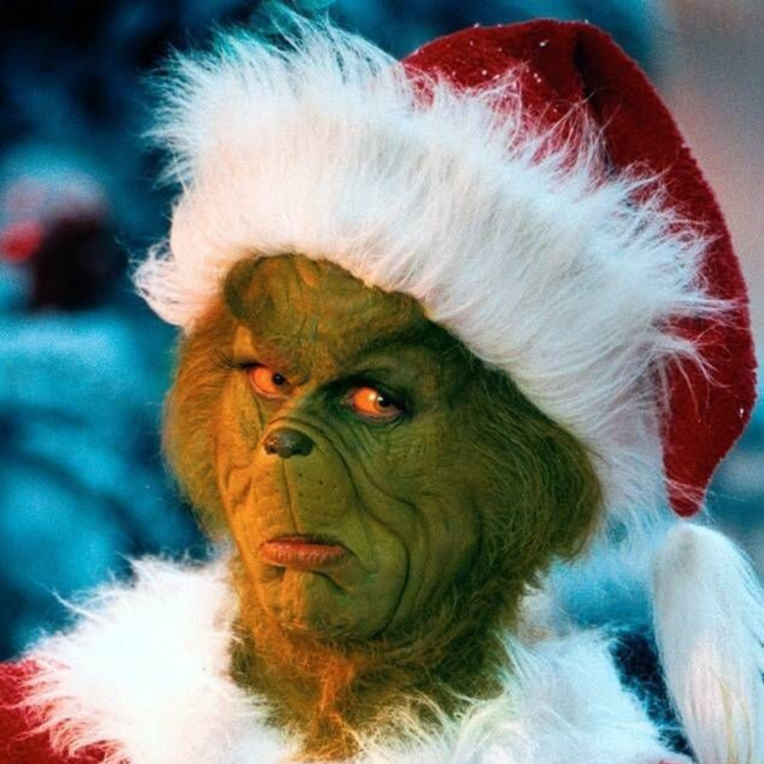 The Grinch in Santa Hat