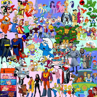 Cartoon Characters Collage