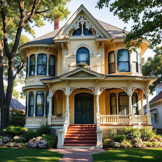 Yellow Victorian House