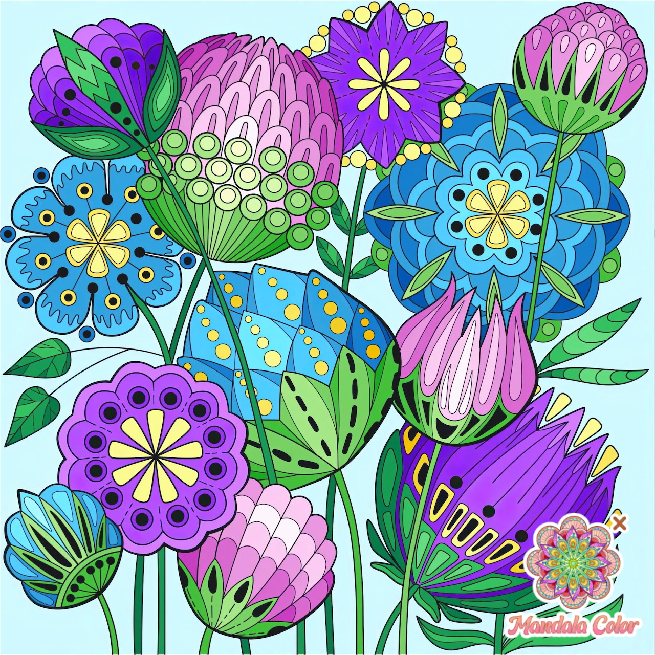 Decorative Flower Bouquet Illustration
