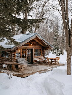 Cabin in Snowy Woods