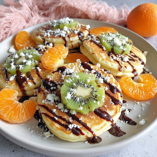 Fruit Pancakes Plate