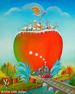 Fantasy Apple Village Train