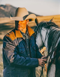 Cowboy with Horse Portrait
