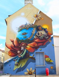 Les Rêveurs de Demain Street Art Mural