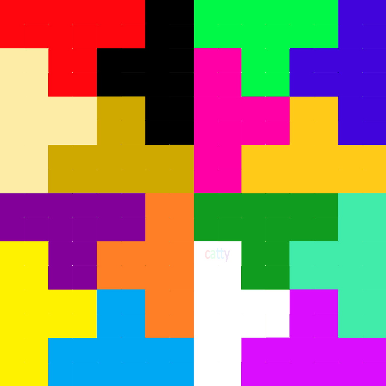 Colorful Geometric Blocks Pattern