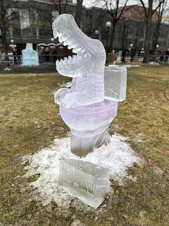 Ice Sculpture Crocodile