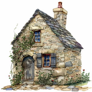 Stone Cottage with Ivy
