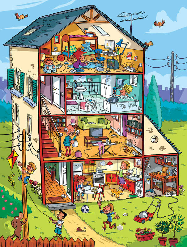 Cross Section House Interior