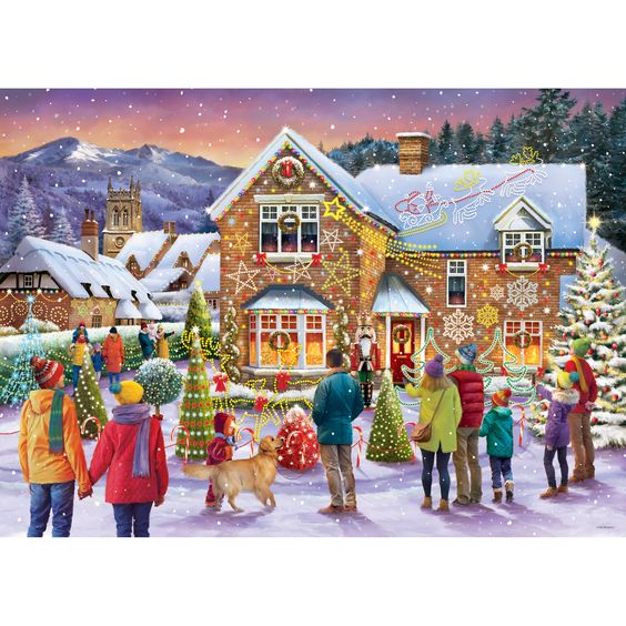 Christmas House Scene