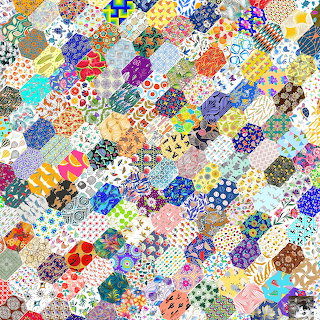 Hexagonal Patchwork Quilt