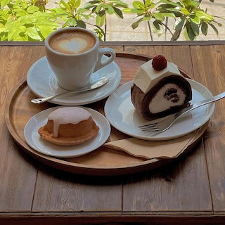 Coffee and Cake Setup