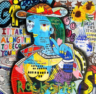Colorful Street Art Collage