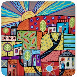 Perky Landscape Folk Art