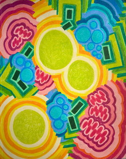 Colorful Abstract Circles Painting