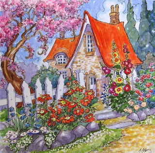Cottage Garden Painting